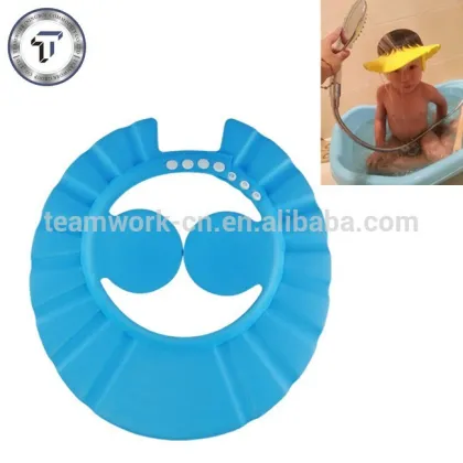 Multi shape option baby shampoo hat shampoo shield cap baby shower cap