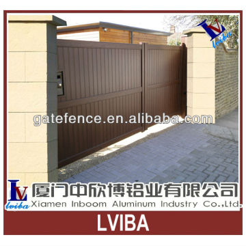 Garden aluminium swing gate and aluminium swing gate
