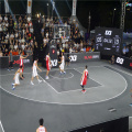 Inteligentna PP Przenośna sportowa koszykówka Materiał Plastikowe Płytki Tymczasowe podłogi do koszykówki na świeżym powietrzu