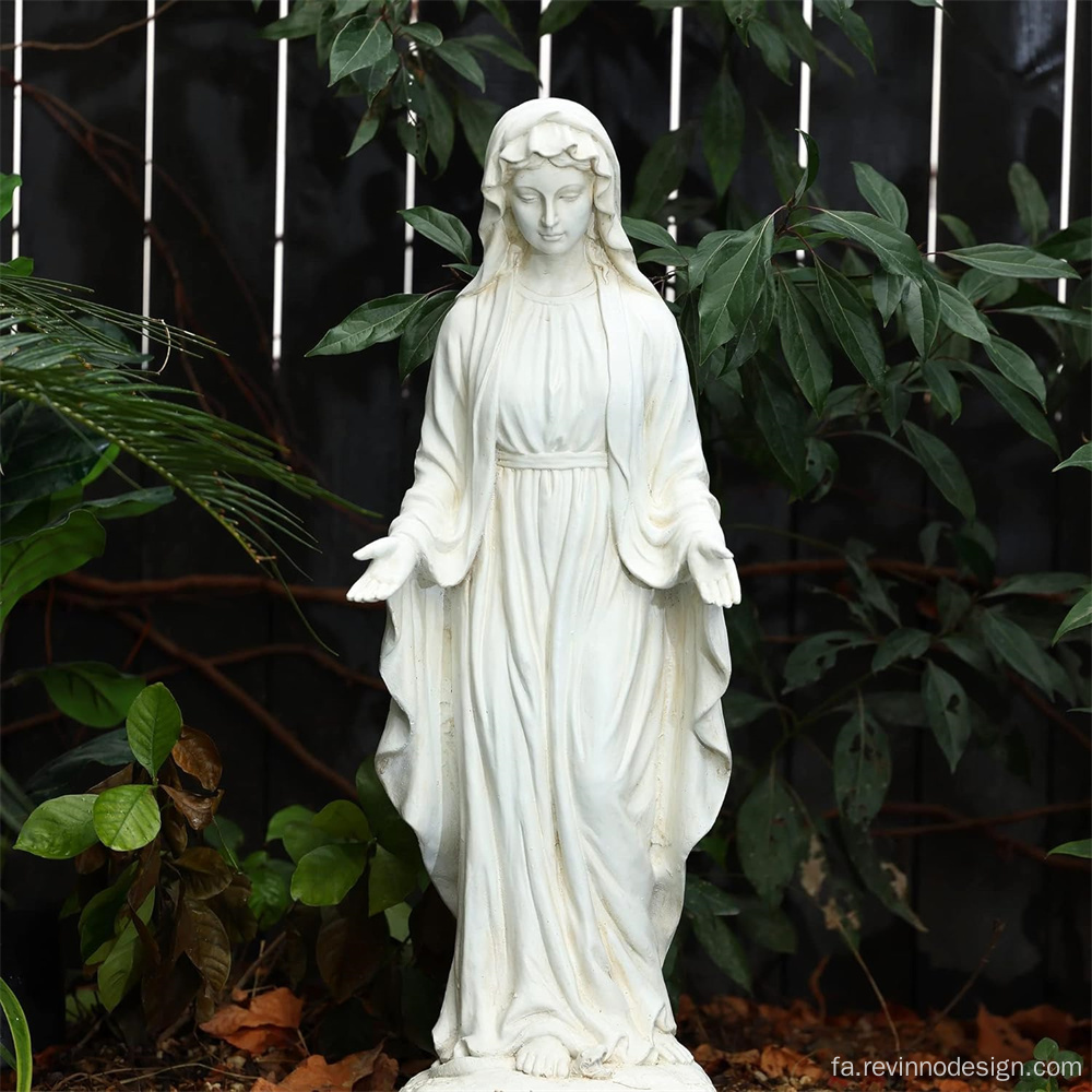 مجسمه ویرجین ماری در فضای باز 30 '' مجسمه باغ مذهبی