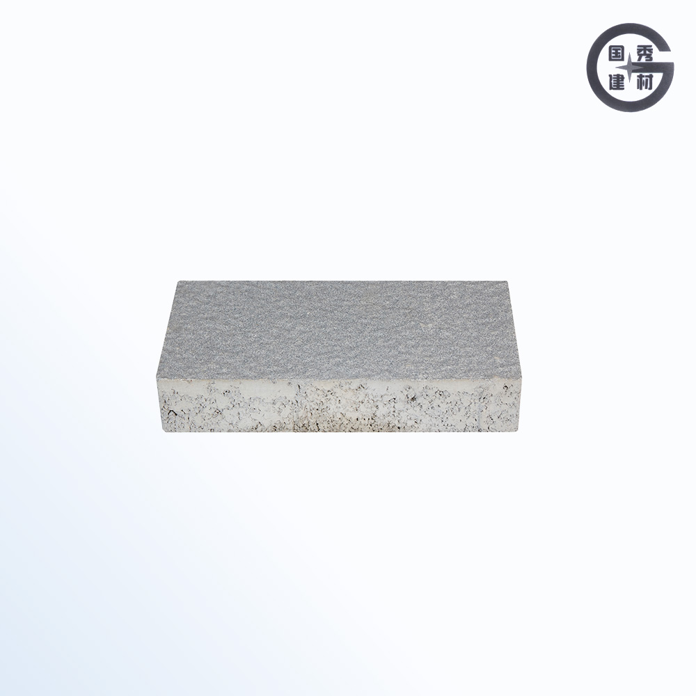 টেক্সচার্ড ধূসর আয়তক্ষেত্রাকার আউটডোর প্যাভিং স্ল্যাব