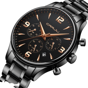 Crrju 2218 Waterproof Quartz Men's Watch - Gentleman's Alloy Watch Brand