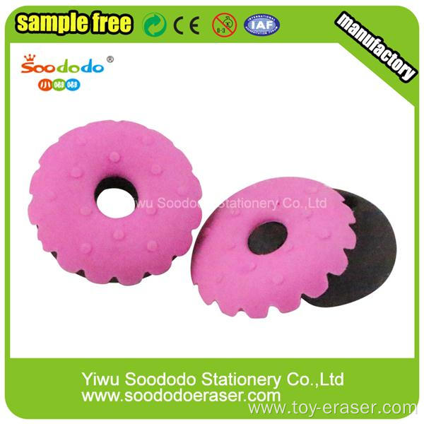 Promotional Bun Shaped Stationery Eraser with food shape