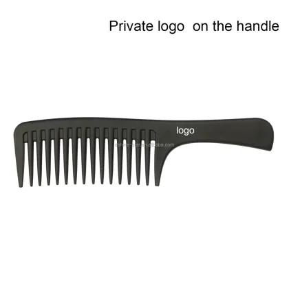 A super practical wide toothed black comb