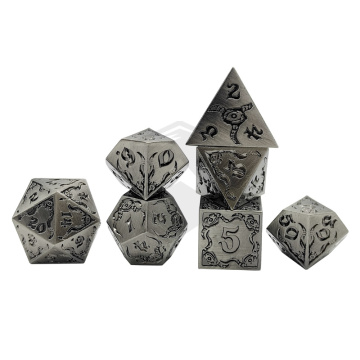 Metal DND Dice Set with Gift Metal Case for Dungeons and Dragons