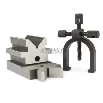 ROKTOOLS All Angle V-Block Clamp Set with Tapped Holes, 3 pc Hardened and Ground Steel