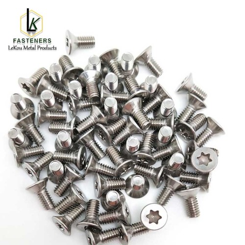 Шрубы з унутраным ключом Torx са сталёвай галоўкай