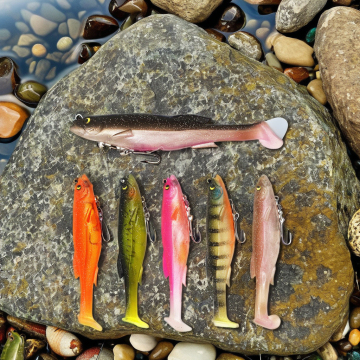 NEWMAJOR 12.5cm 21g High Quality Soft Plastic Fishing Lure - 6 Colors