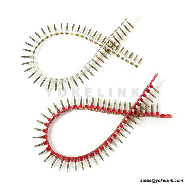 Phillips countersunk thread kasar zink bersalut kuning dikumpulkan skru drywall