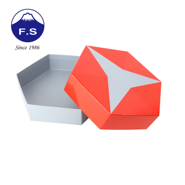 Benutzerdefinierte Pappe Überraschung Süßigkeiten Geschenk hexagonaler Papierbox