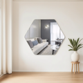 Silver Hexagon Wall Decor Hanging Wall Mirror