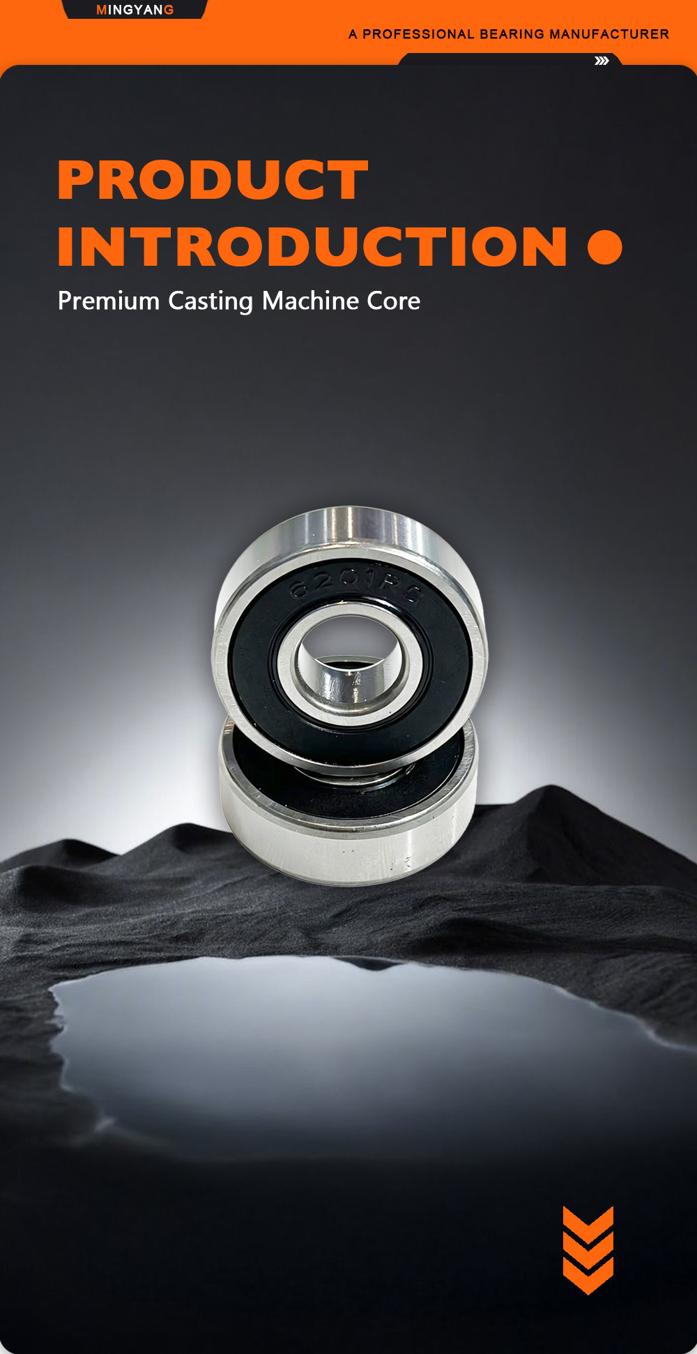 6201‑2RS Dust‑Proof Moisture‑Resistant Ball Bearing x