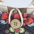 Jute Tote Bags With Leather Handles