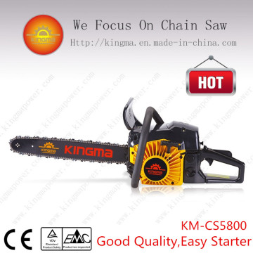 5800 Gas-Powered Chain Saw with 45.2mm Cylinder and 58cc Displacement