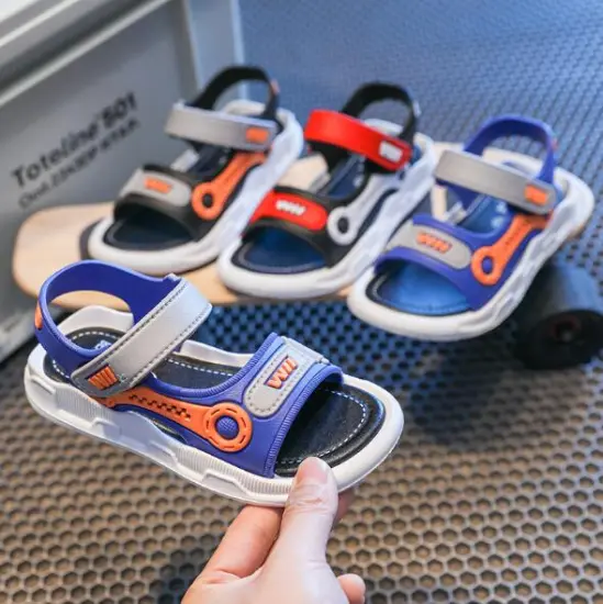 Summer Boys Leather Sandals: Comfortable Kids' Beach & Casual Footwear for Toddlers and Babies