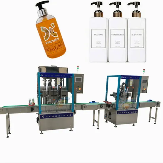 Customized Automatic Hand Sanitizer Pump Bottle Filling and Capping Machine (500ml/250ml)
