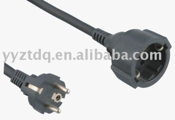 VDE extension cord with VDE,RoHS Approval