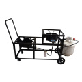 Outdoor propane gas stove with wheels