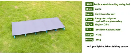 hot new products for 2015	 Outdoor folding camping bed