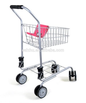 Metal Toy Folding Shopping Cart For Kids and Toddler