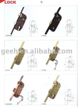 Euro style mortise lock