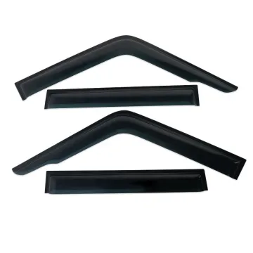 Black Window Door Visor for Toyota Prado Land Cruiser FJ70 2007 - Rain Shield Wind Deflector