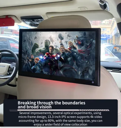 Universal Car TV Monitor - Headrest Taxi Car Headrest Monitor 13.3 10.1 Inch TV 4G Headrest Screens