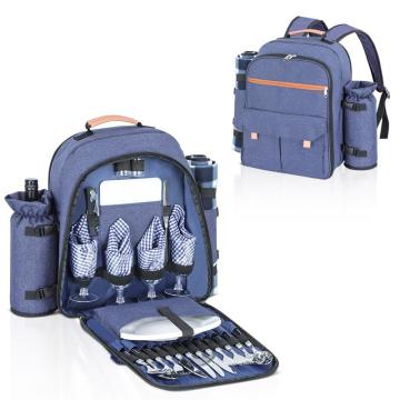 Factory Direct High-Quality 4 Person Insulated Camping Cooler Picnic Backpack Set