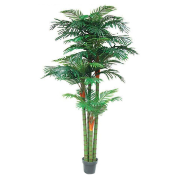 Linwoo China Factory High Quality Indoor Artificial Needle Palm Bonsai Tree for Sale