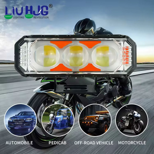 LIUHJG 37W Motorcycle Spotlight 3 LED Fog Light