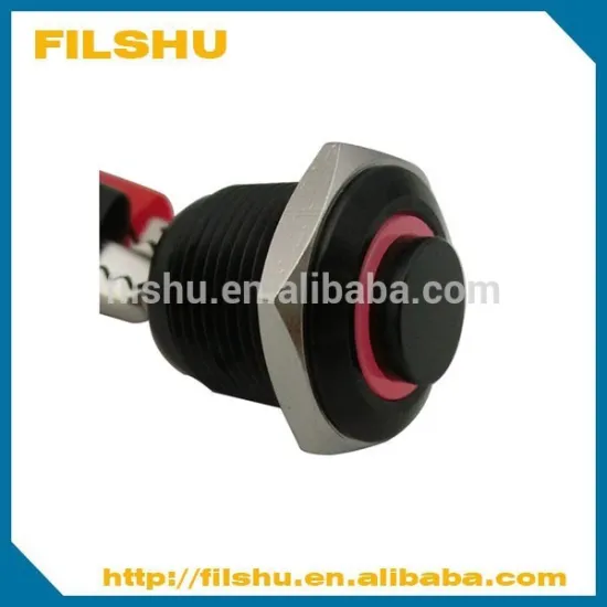 16mm instal hole plastic push button switch with LED lighting
