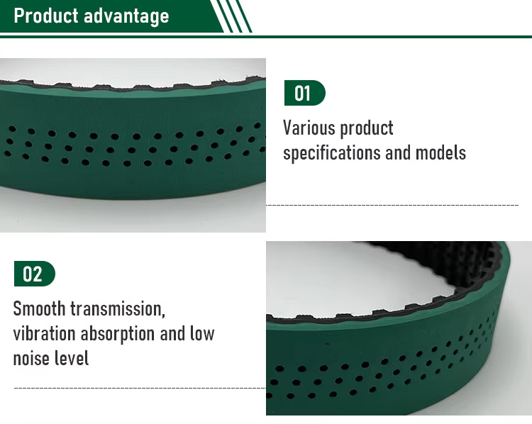 Green Punching Belt for Industrial Packing Lines