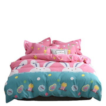 120GSM Cartoon Rabbit Printed Microfiber Polyester Bedding Sheets - Cheap Price, High Quality