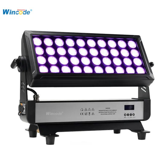 44pcs 10W LED Colorful Waterproof Flood Light - DMX Control, IP65, Outdoor Beam Light for Cultural Tourism