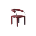 Cadeira de lounge de couro Arcadia, projetada por Paolo Piva
