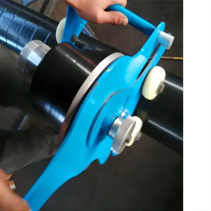 Hand manual pipeline tape wrapping machine