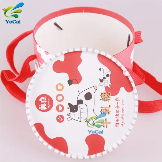 Recycled gift box chocolate candy packaging food grade paper tube box for candy