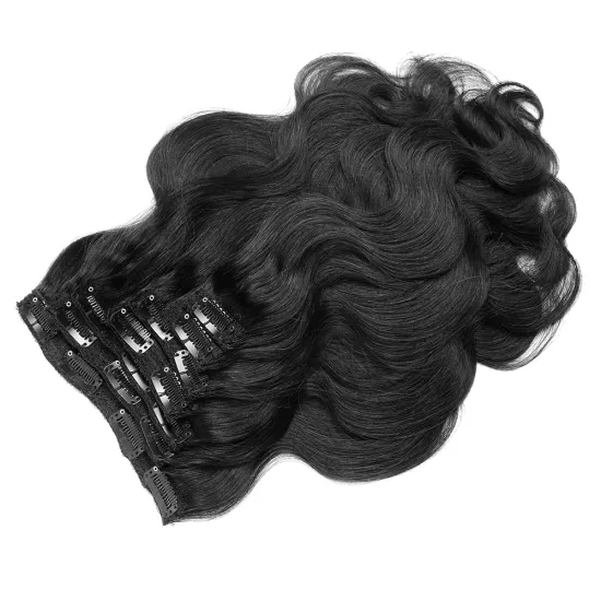 10inch-40inch Brazilian 100% Human Hair Clip In Virgin Hair Extensions Body Wave Unprocessed Virgin 100% Human Hair Extension