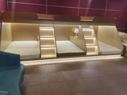 Modern Luxury Esports Capsule Hotel Bed - Double Sleep Box Cabin