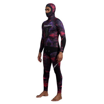 Seaskin Neopreen Camouflage 2-delige Freediving Wetsuits