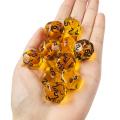 10 Pieces Odd Numbered Polyhedral Dice Set D3-D25, Odd Number Dice D3, D5, D7, D9, D11, D13, D15, D17, D19, D25