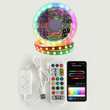 Smart LED Strip Lights with RGBWW and Tuya Wifi Wireless Controller for Decorative Lighting