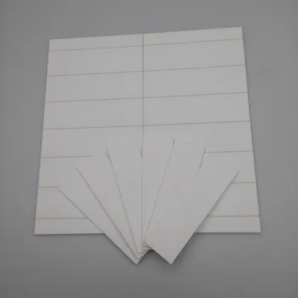 96% White Alumina Ceramic Plate - Insulating Ceramics Sheet 51x15x1.0mm