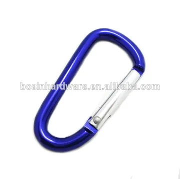 Fashion High Quality Metal Aluminum Carabiner D Ring