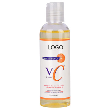 Olio per il corpo della vitamina C naturale al 100% - olio per la cura della pelle a marchio del distributore per ottusità, sbiancamento e riparazione dei capelli