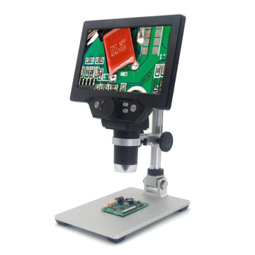 G1200 Digital Microscope 7 Inch Large Color Screen Large Base LCD Display 12MP 1-1200X Continuous Amplification Magnifier