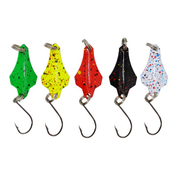 Wholesale Fishing Spoon Lures 3g 28mm Sharp Single Hook for Mackerel Bass Trout