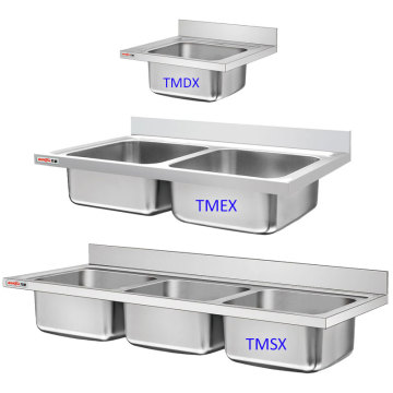 Dubai Metal Industrial Stainless Steel Polished Single Bowl Sink