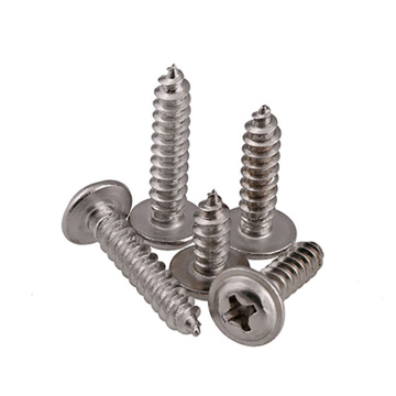 Stainless steel Cross Recessed Pan Head Tapping Screws With Collar DIN968