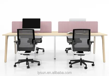Modular Office Workstation Desk for 4-8 Person Seating